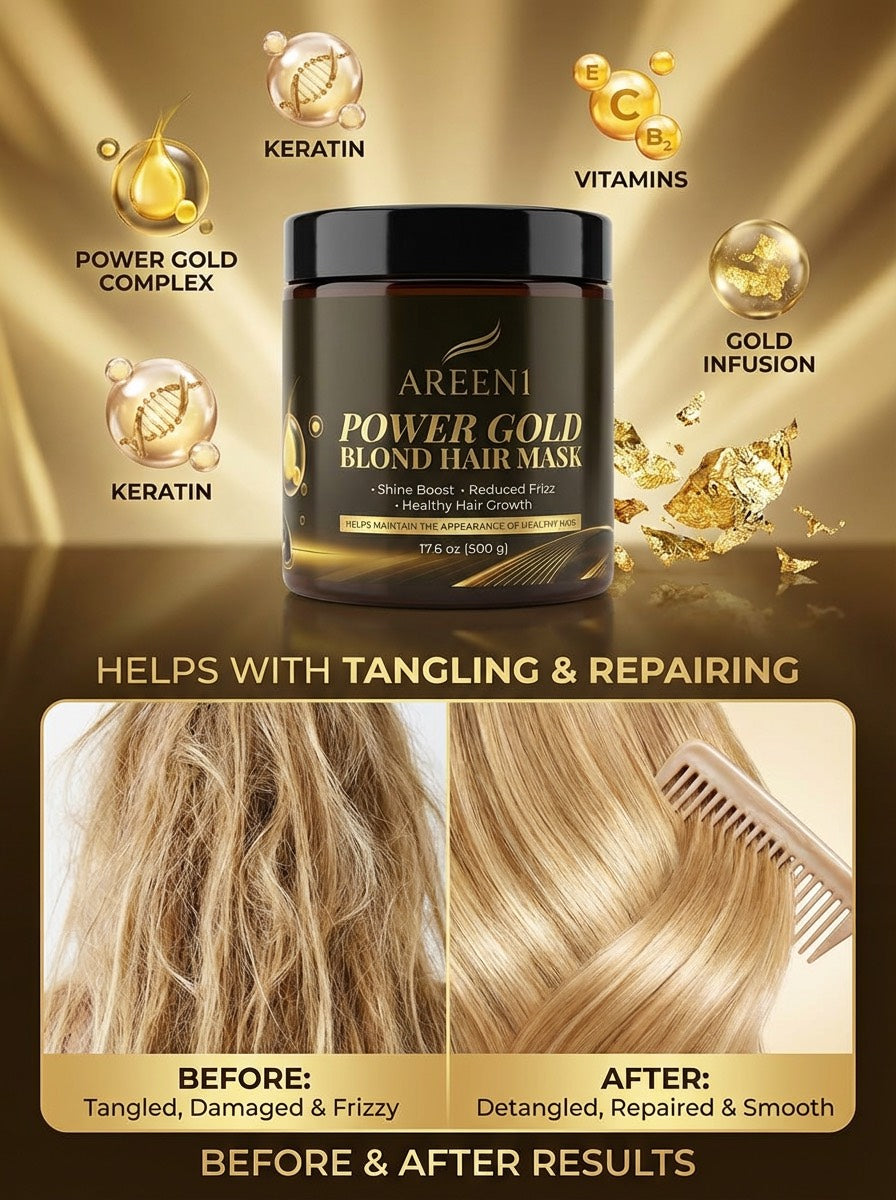 AREEN1 Power Gold Blond Hair Mask