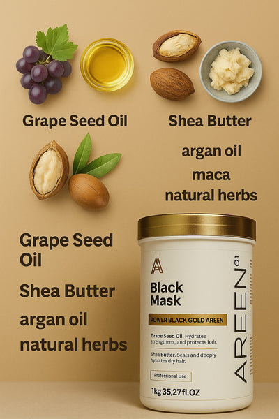 Areen01 Black Gold Hair Mask