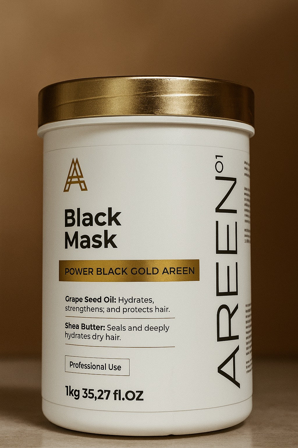 Areen01 Black Gold Hair Mask