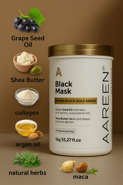 Areen01 Black Gold Hair Mask
