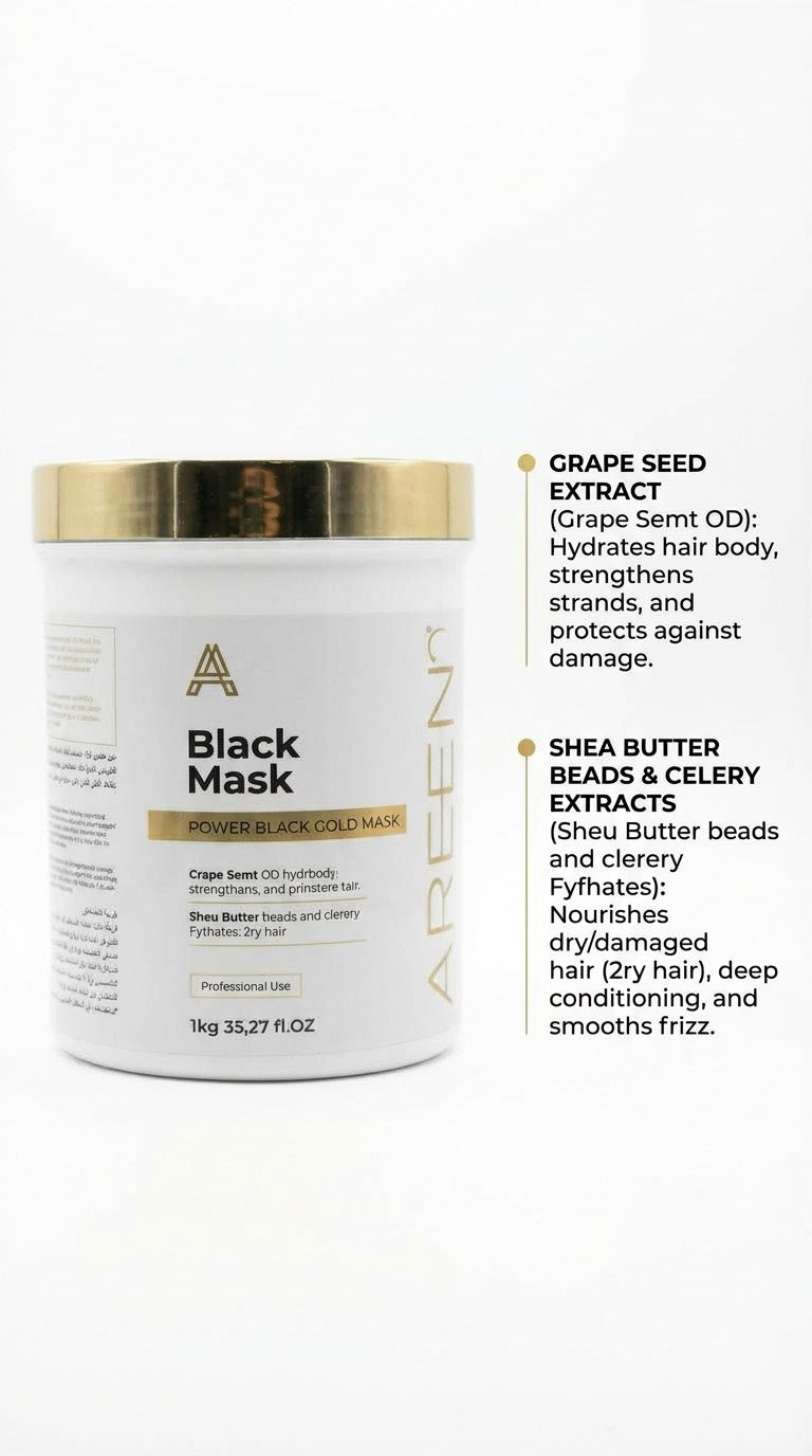 Areen1 Black Gold Hair Mask