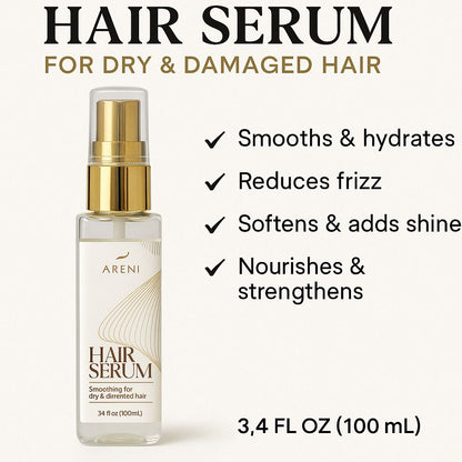 
Hair Serum bottle with gold pump 100 ml | Areen1
